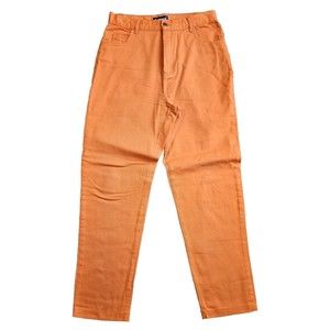 Vintage 90s FORENZA Orange Denim Jeans Women's Size 12 Y2k High Waisted